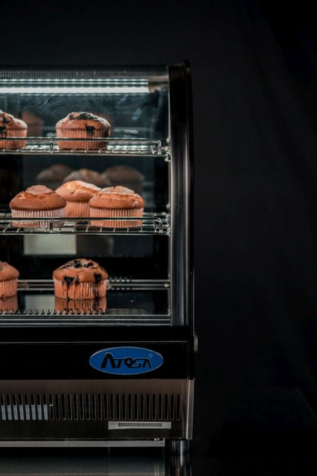 Atosa Countertop Round Case Showcase - 700mm TY110L - Commercial Kitchen Appliances
