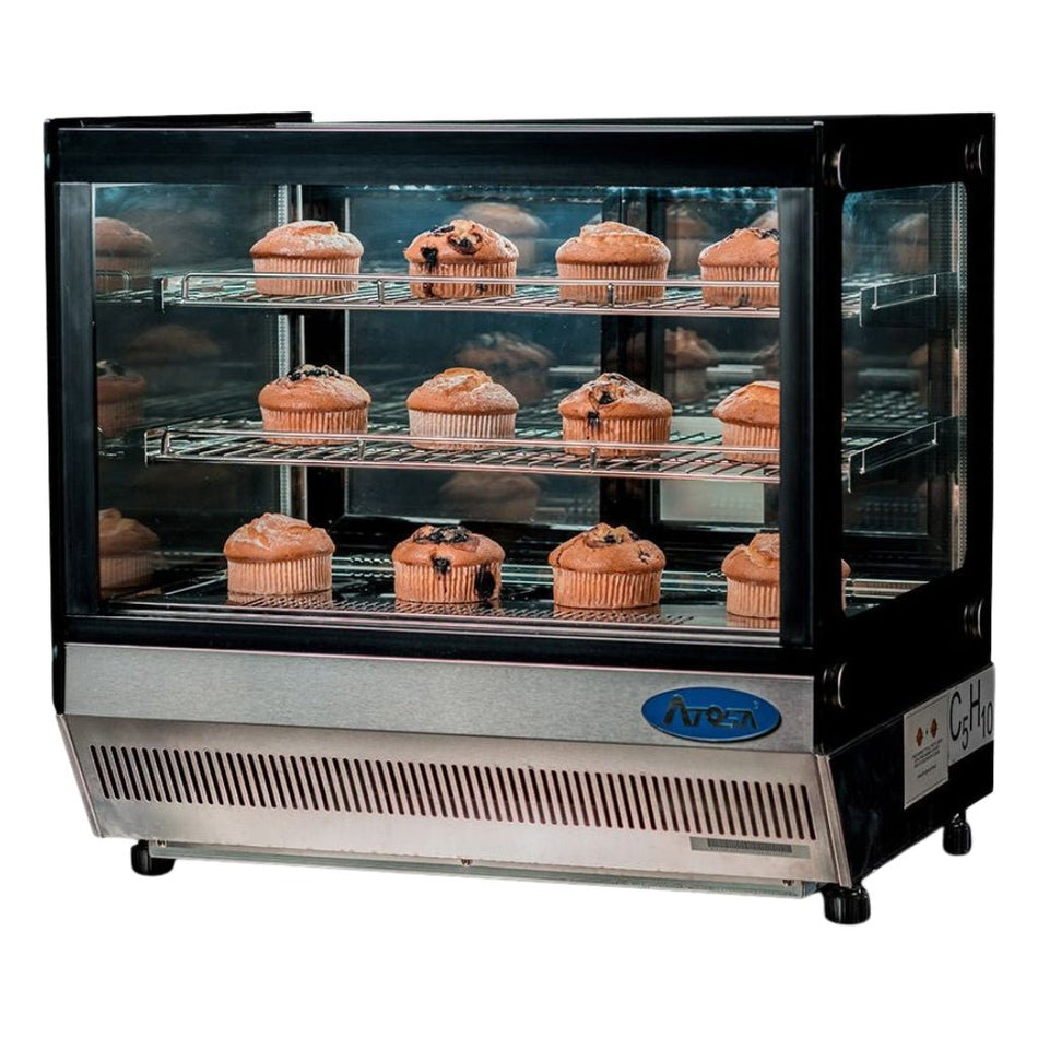 Atosa Countertop Square Cake Showcase 700mm WSF120L - Commercial Kitchen Appliances