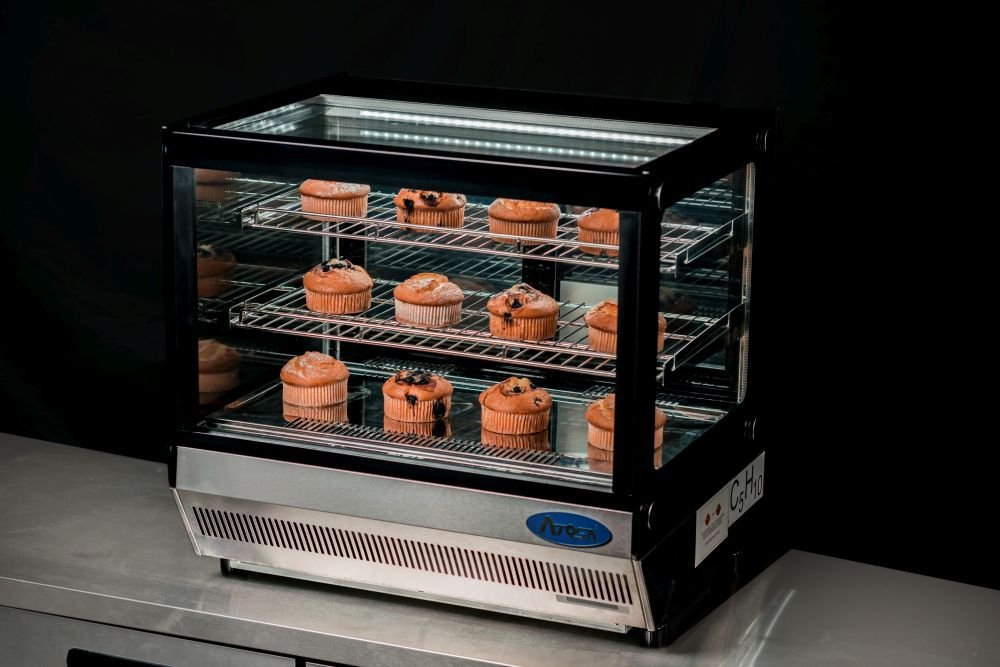 Atosa Countertop Square Cake Showcase 700mm WSF120L - Commercial Kitchen Appliances