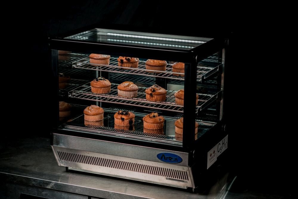 Atosa Countertop Square Cake Showcase 700mm WSF120L - Commercial Kitchen Appliances