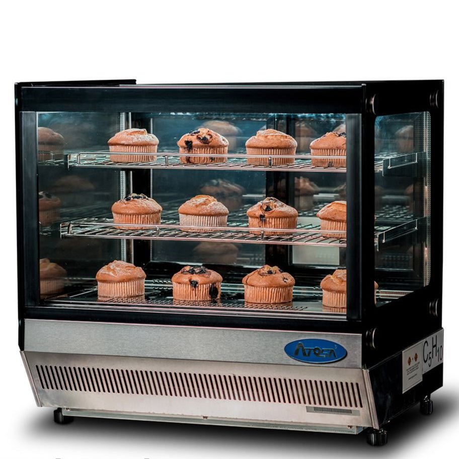 Atosa Countertop Square Cake Showcase 900mm WSF160L - Commercial Kitchen Appliances
