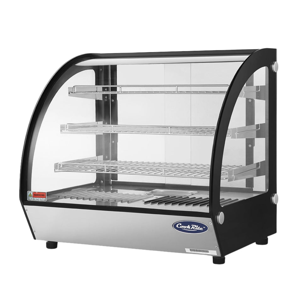Atosa Curved Hot Display Showcase - 700mm Width WHY125L - Commercial Kitchen Appliances