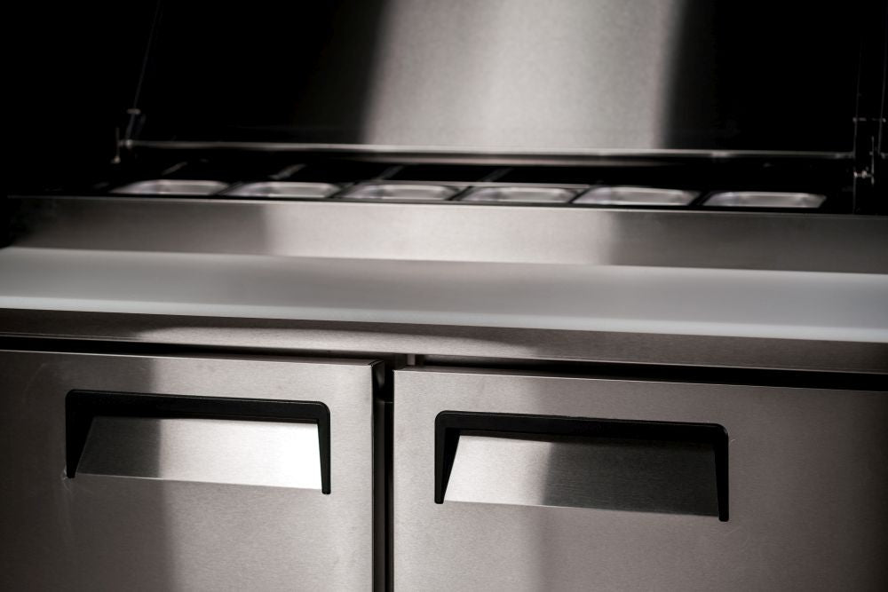 Atosa Double Door Pizza Prep Table Refrigerator MPF8202 - Commercial Kitchen Appliances