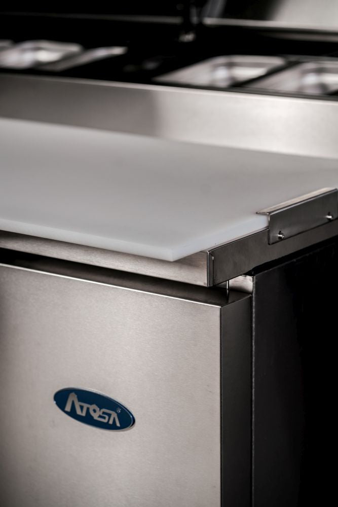 Atosa Double Door Pizza Prep Table Refrigerator MPF8202 - Commercial Kitchen Appliances