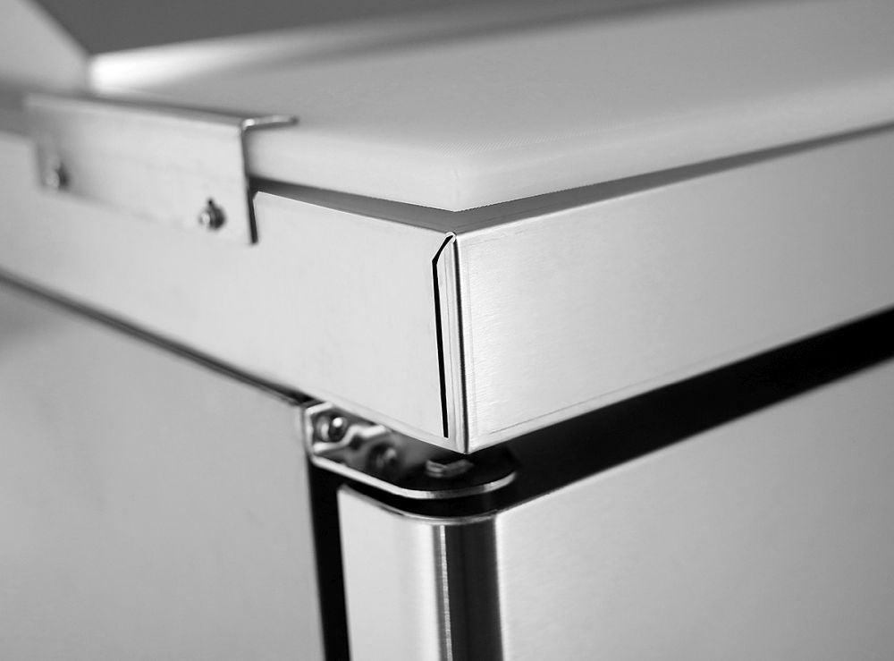 Atosa Double Door Pizza Prep Table Refrigerator MPF8202 - Commercial Kitchen Appliances