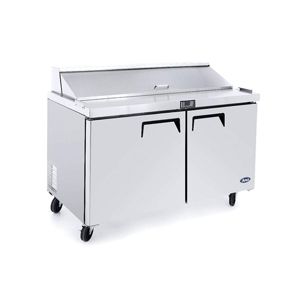 Atosa Double Door Sandwich Prep Table Refrigerator MSF8302 - Commercial Kitchen Appliances