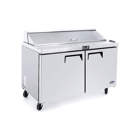 Atosa Double Door Sandwich Prep Table Refrigerator MSF8302 - Commercial Kitchen Appliances