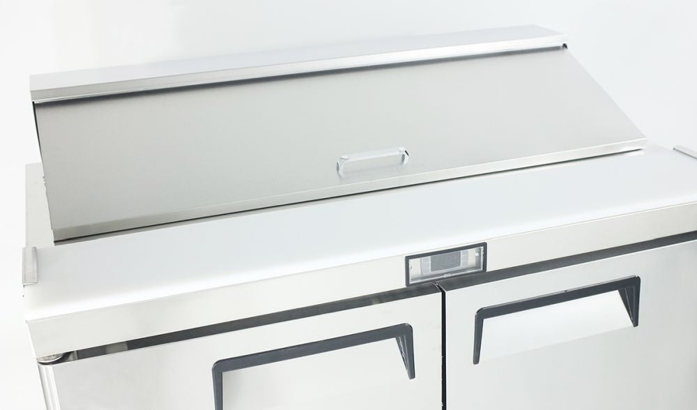 Atosa Double Door Sandwich Prep Table Refrigerator MSF8302 - Commercial Kitchen Appliances