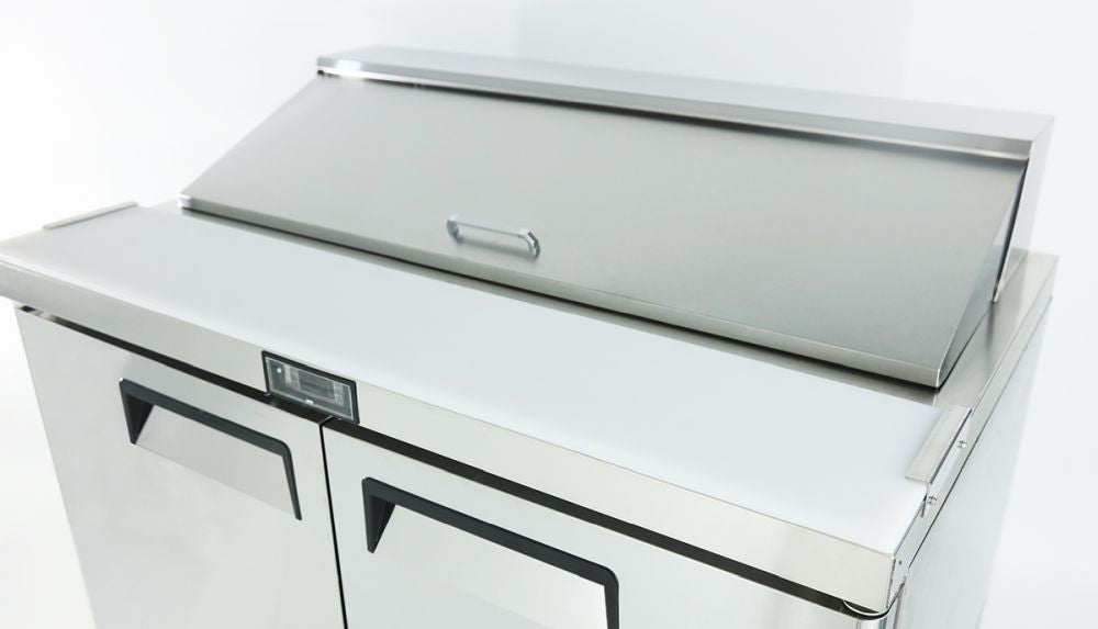 Atosa Double Door Sandwich Prep Table Refrigerator MSF8302 - Commercial Kitchen Appliances