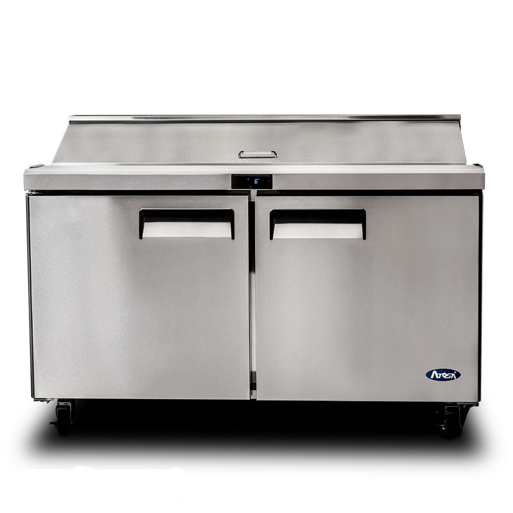 Atosa Double Door Sandwich Prep Table Refrigerator MSF8302 - Commercial Kitchen Appliances