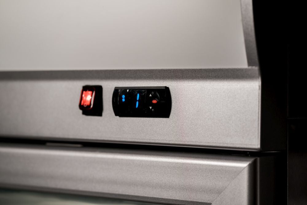 Atosa YCF9402 — full front view in retail merchandising context