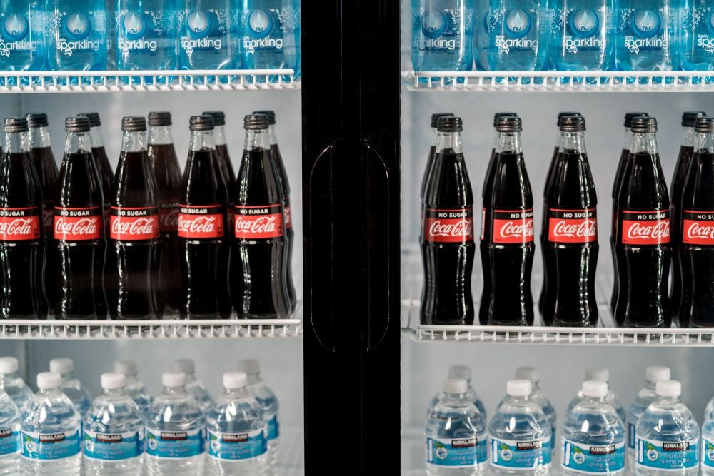 Atosa Double Glass Door Mounted Refrigerator P1000WB - A - Commercial Kitchen Appliances