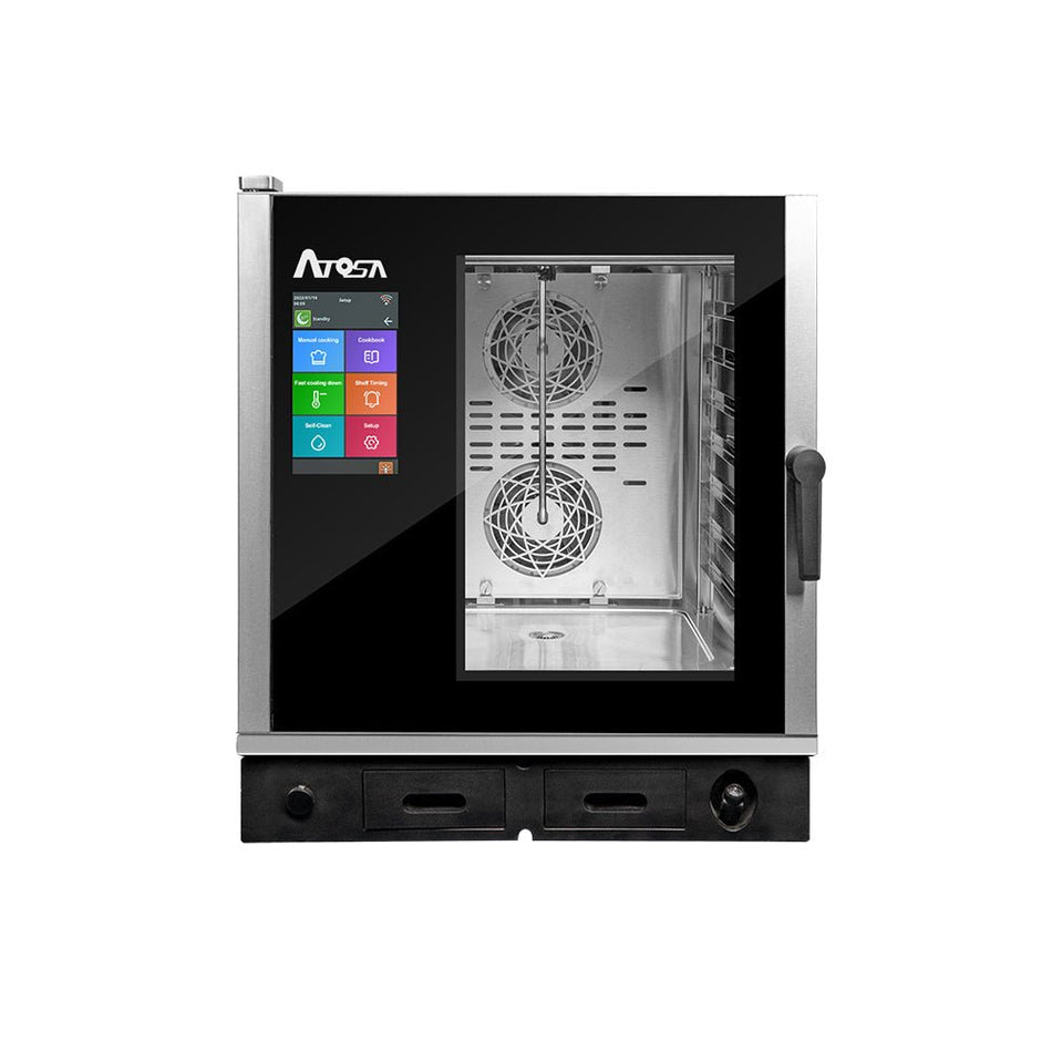 Atosa Electric Combi Oven For Gastronomy Use: 7 X Gn 1/1 Trays EPC - 0711E2 - Commercial Kitchen Appliances