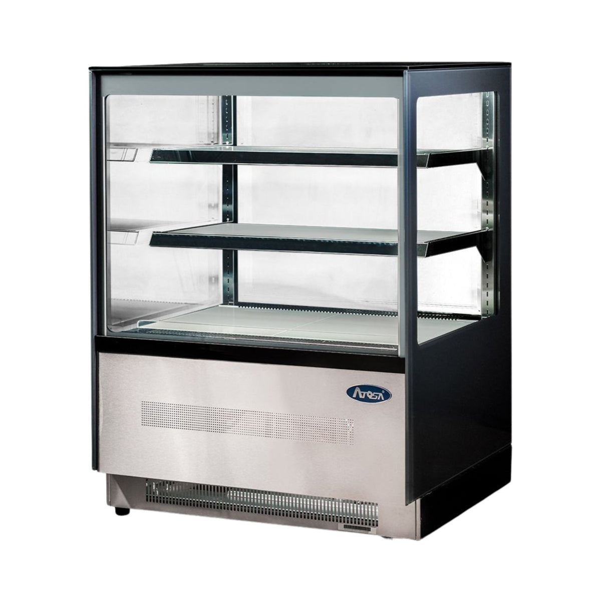 Atosa Free - Standing Square Cake Showcase 1200mm DF127F - Commercial Kitchen Appliances