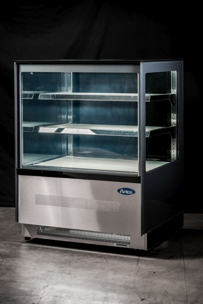 Atosa Free - Standing Square Cake Showcase 900mm DF097F - Commercial Kitchen Appliances