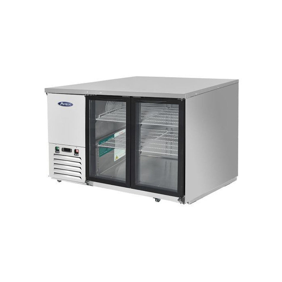 Atosa Glass Door Back Bar Fridge MBB59G - SM - Commercial Kitchen Appliances
