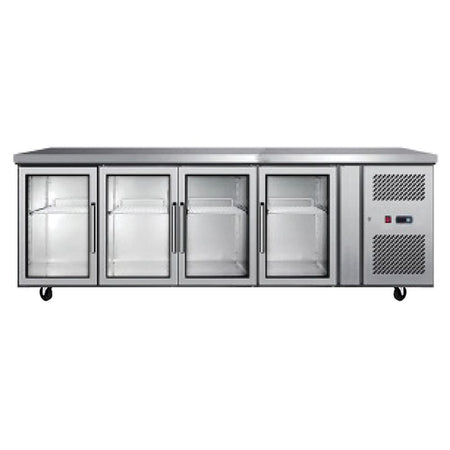 Atosa Glass Four Door Cooling Table EPF3741 - Commercial Kitchen Appliances