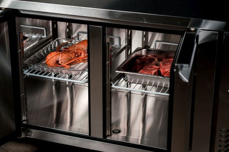 Atosa Glass Four Door Cooling Table EPF3741 - Commercial Kitchen Appliances