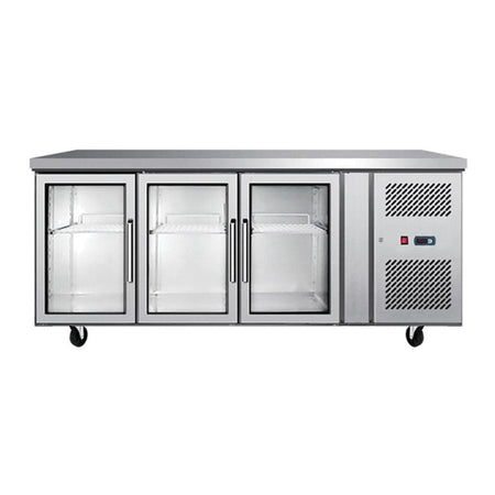 Atosa Glass Three Door Cooling Table EPF3731 - Commercial Kitchen Appliances