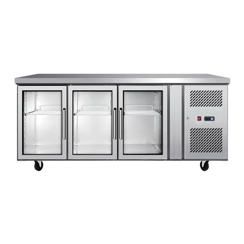 Atosa Glass Three Door Cooling Table EPF3731 - Commercial Kitchen Appliances