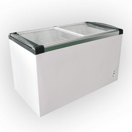 Atosa Glass Top Chest Freezer 420P - Commercial Kitchen Appliances