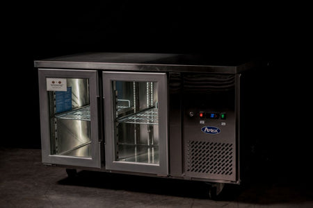 Atosa Glass Two Door Cooling Table EPF3721 - Commercial Kitchen Appliances