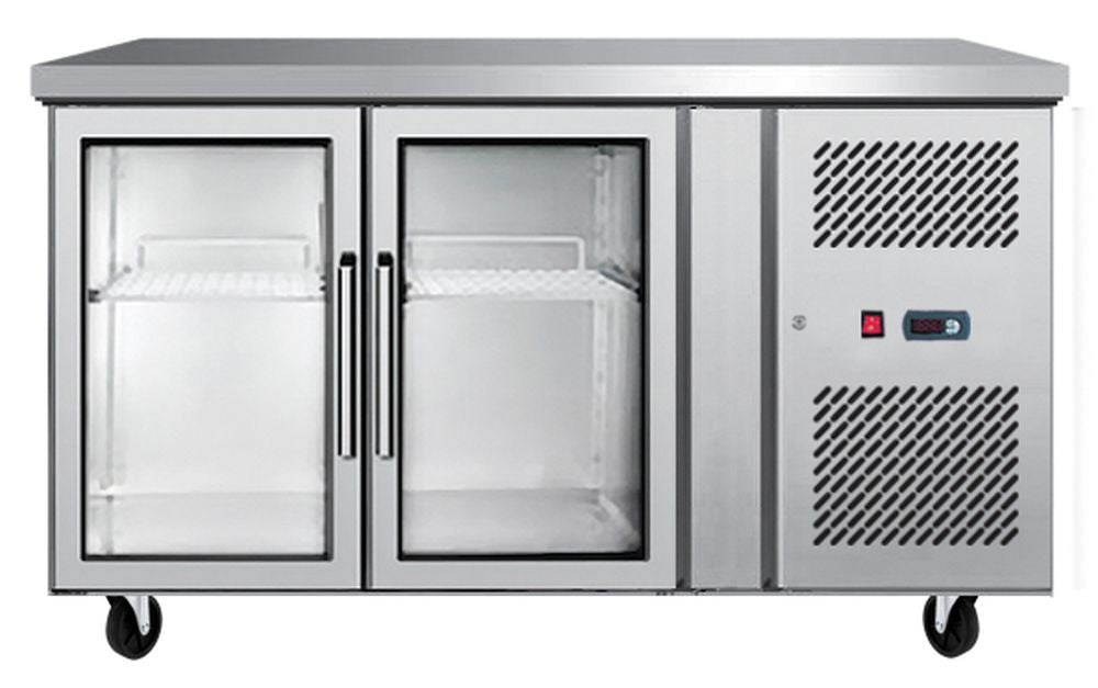 Atosa Glass Two Door Cooling Table EPF3721 - Commercial Kitchen Appliances