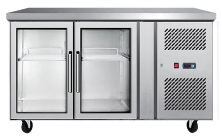 Atosa Glass Two Door Cooling Table EPF3721 - Commercial Kitchen Appliances
