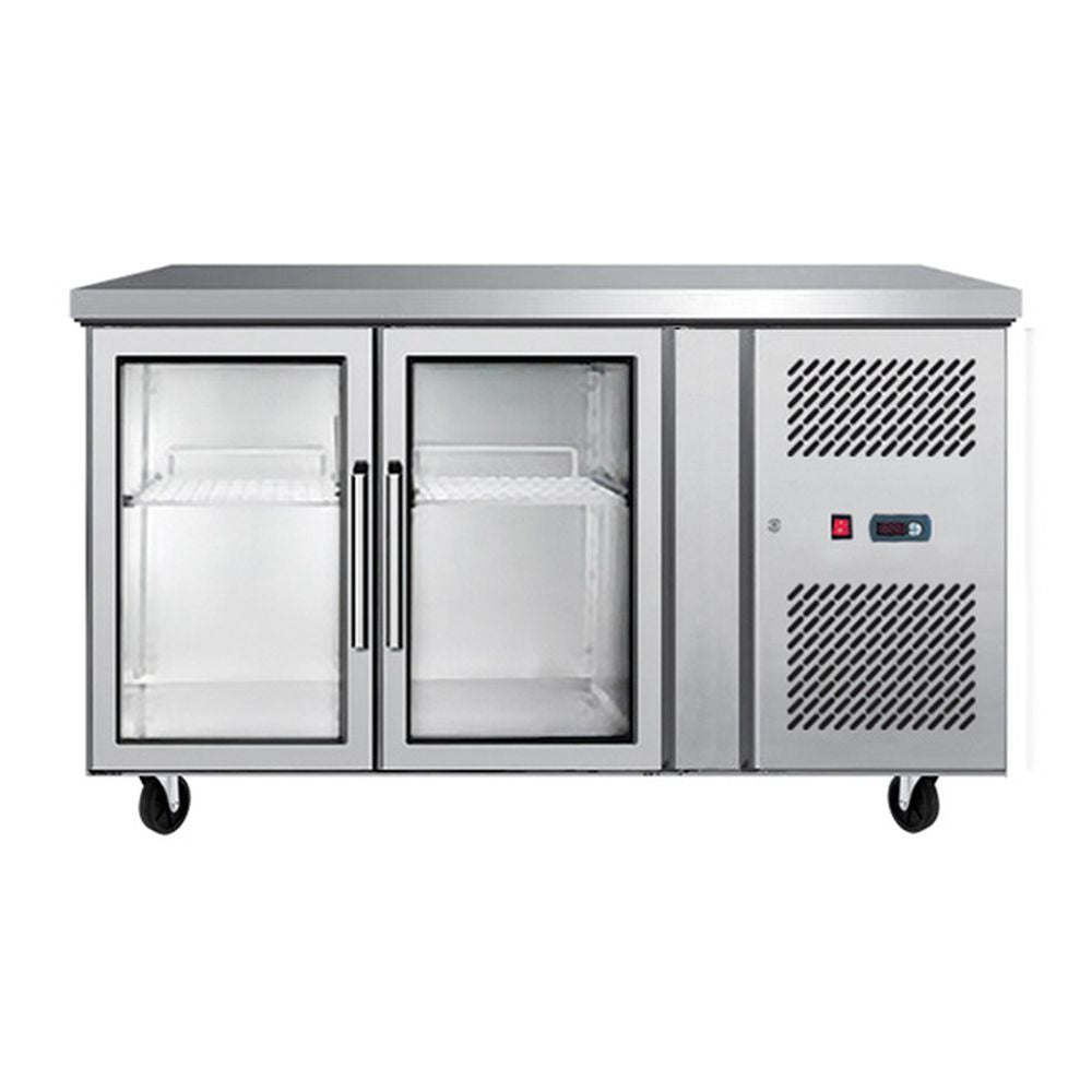 Atosa Glass Two Door Cooling Table EPF3721 - Commercial Kitchen Appliances