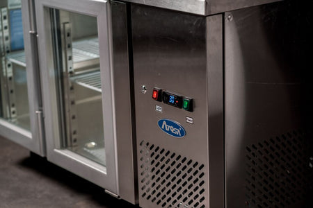 Atosa Glass Two Door Cooling Table EPF3721 - Commercial Kitchen Appliances