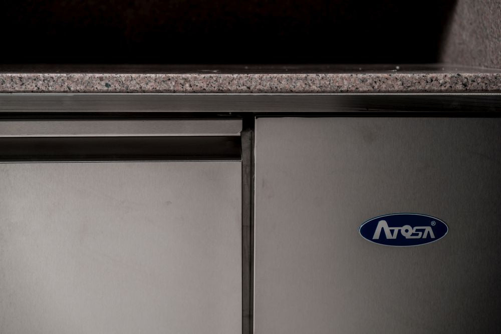 Atosa Single Door Refrigerated Pizza Table with Drawers EPF3490 - Commercial Kitchen Appliances