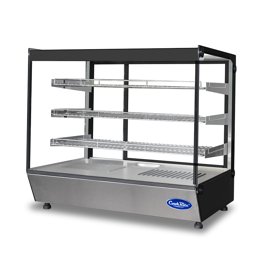 Atosa Square Hot Display Showcase - 900mm Width WHF200L - Commercial Kitchen Appliances