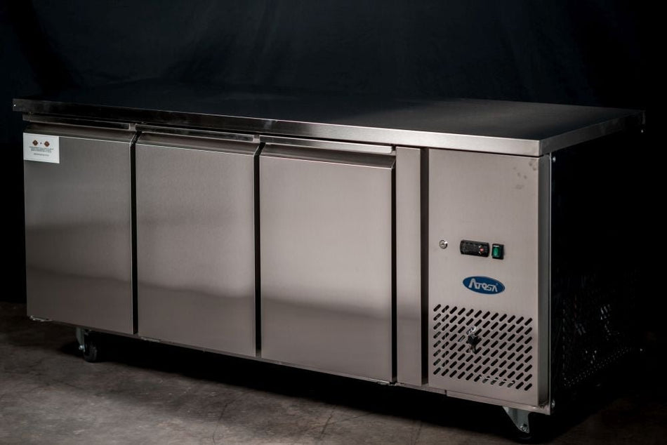 Atosa Three Door Freezer Table EPF3472 - Commercial Kitchen Appliances