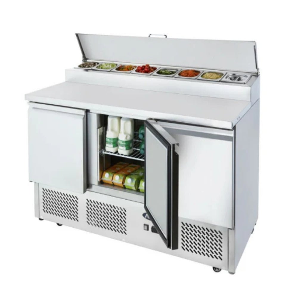 Atosa Three Door Open Top Saladette ESL3853 - Commercial Kitchen Appliances