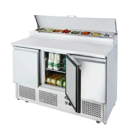 Atosa Three Door Open Top Saladette ESL3853 - Commercial Kitchen Appliances