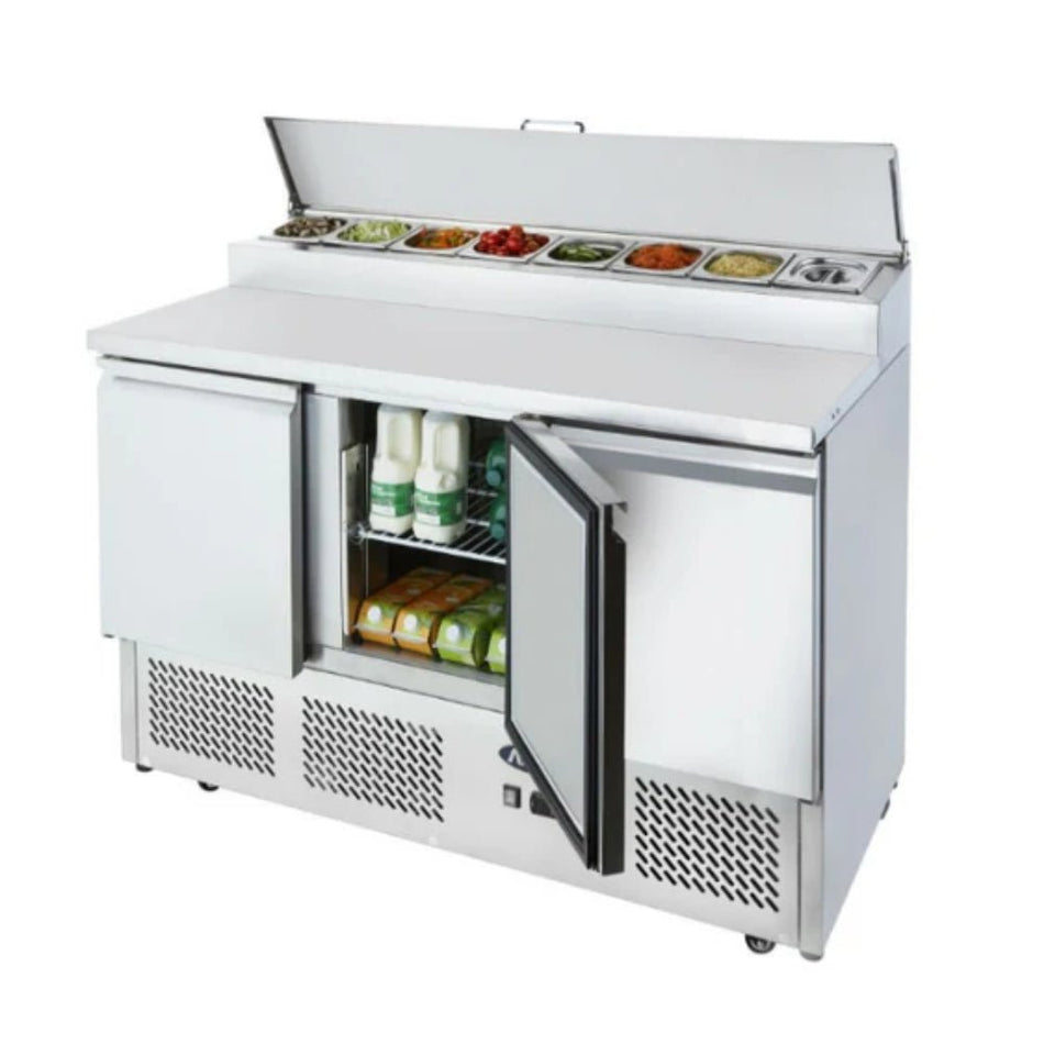 Atosa Three Door Open Top Saladette ESL3853 - Commercial Kitchen Appliances