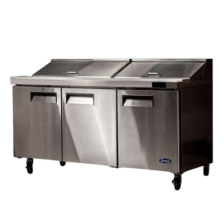 Atosa Three Door Sandwich Prep Table Refrigerator MSF8304 - Commercial Kitchen Appliances