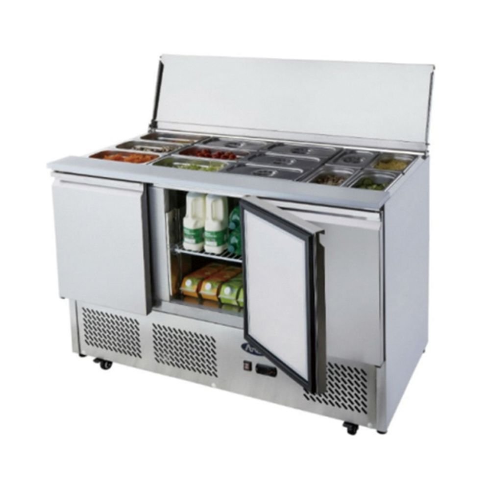 Atosa Three Doors Sliding Lid Saladette ESL3850 - Commercial Kitchen Appliances