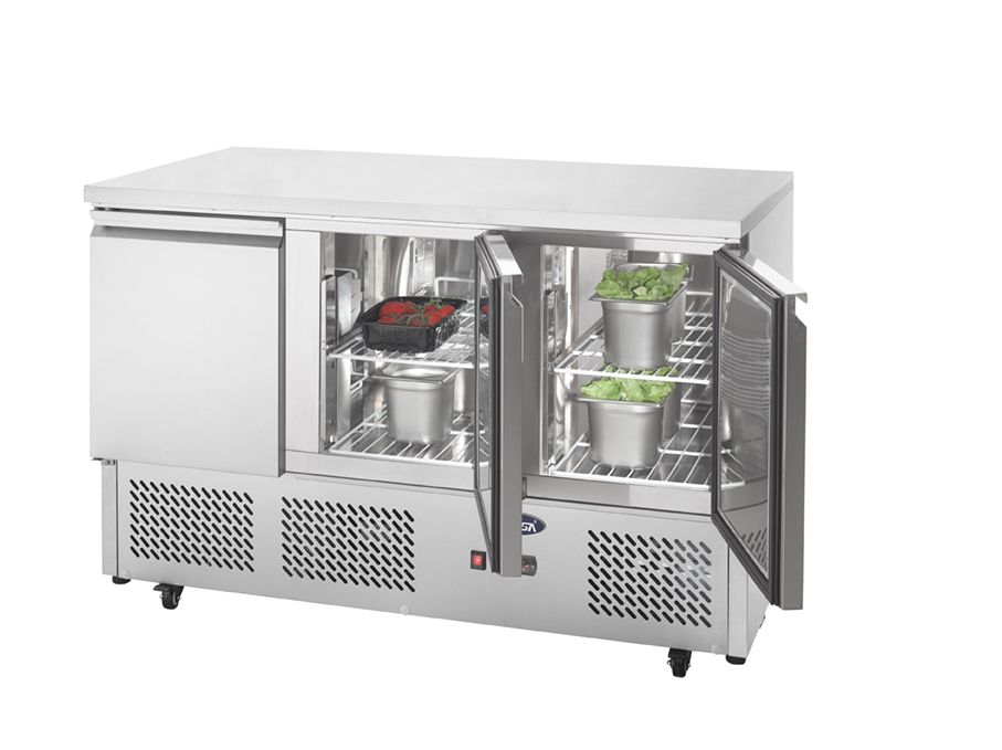 Atosa Three Doors Table Saladette ESL3851 - Commercial Kitchen Appliances