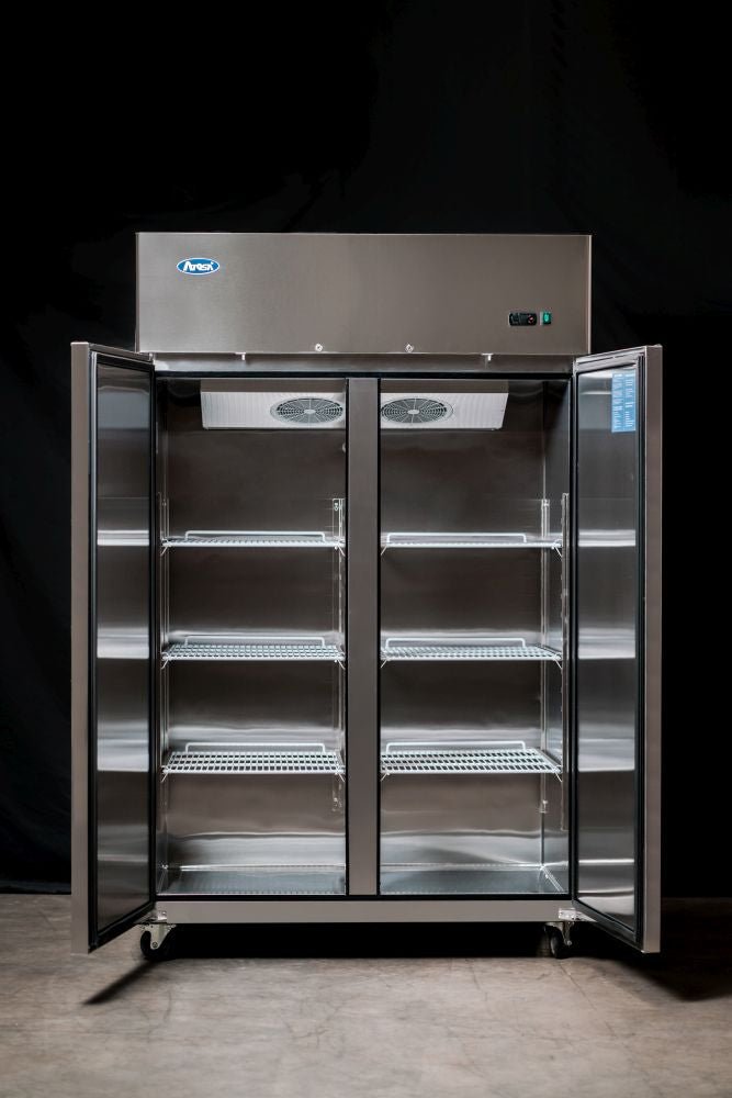 Atosa Top Mounted Double Door Freezer MBF8002 - Commercial Kitchen Appliances