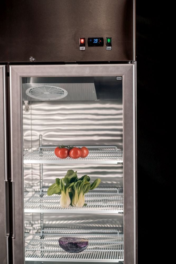 Atosa Top Mounted Double Glass Door Freezer MCF8602 - Commercial Kitchen Appliances