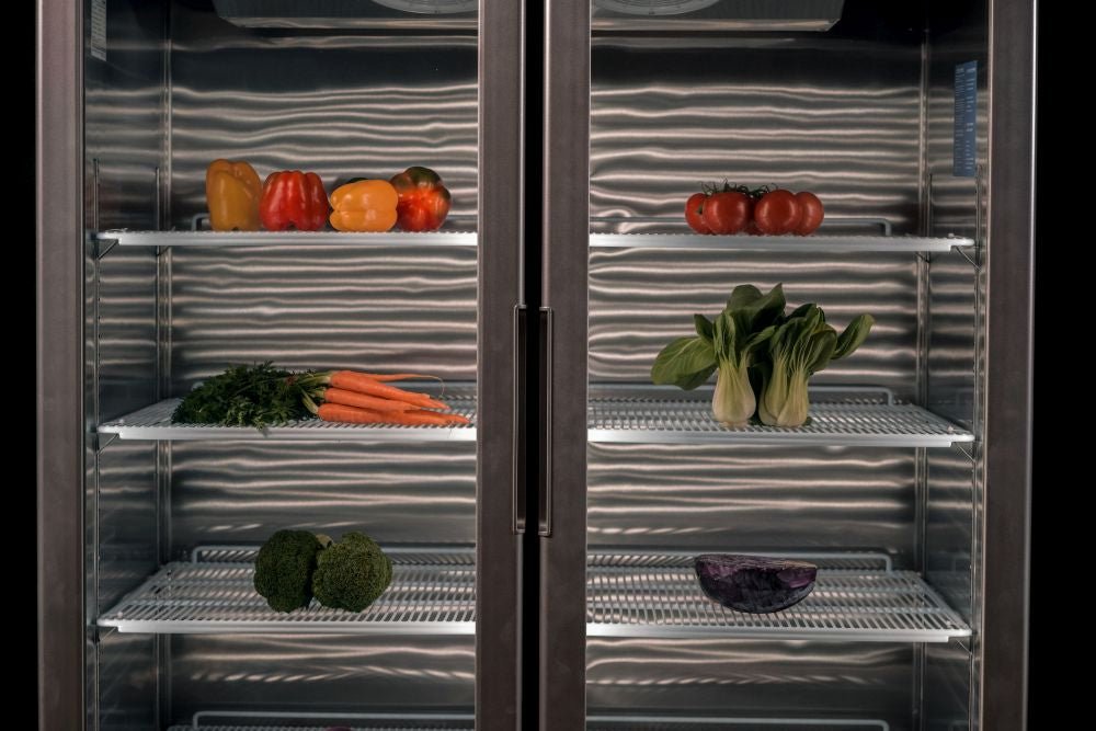 Atosa Top Mounted Double Glass Door Freezer MCF8602 - Commercial Kitchen Appliances