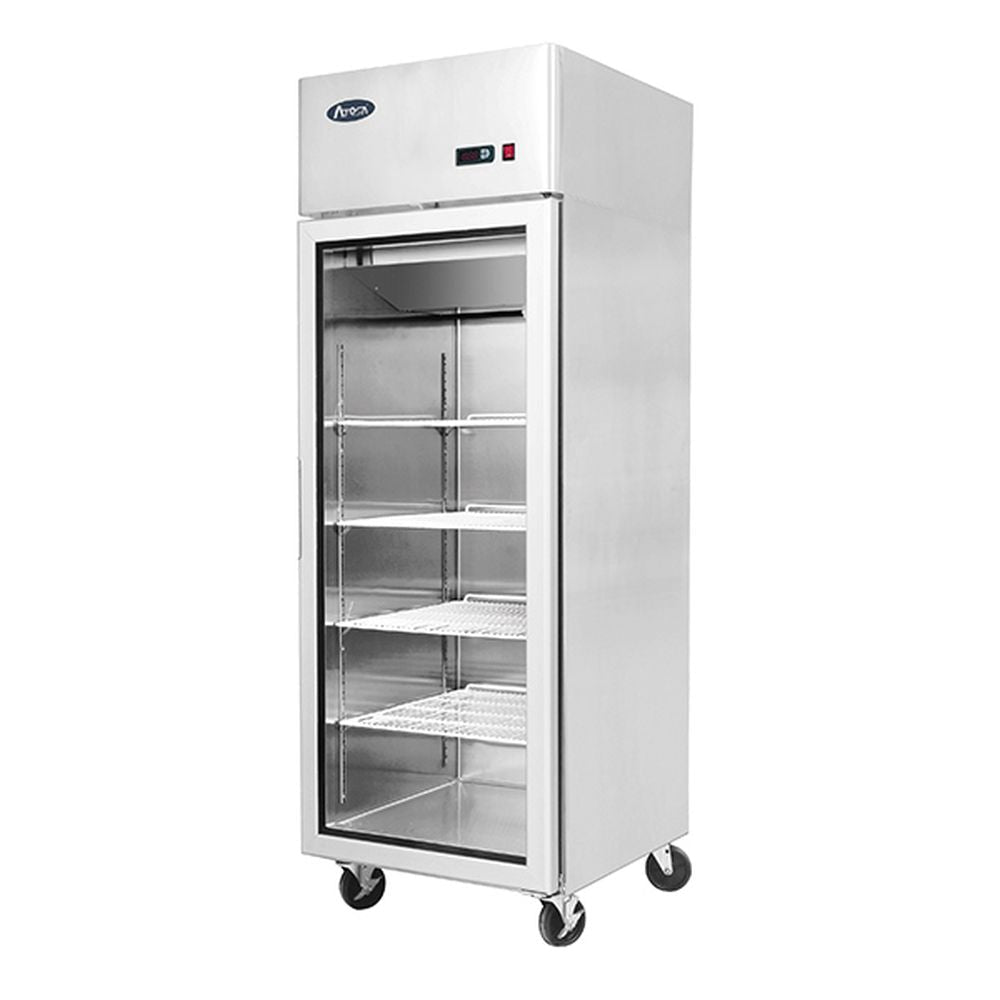 Atosa Top Mounted Single Glass Door Freezer MCF8601 - Commercial Kitchen Appliances