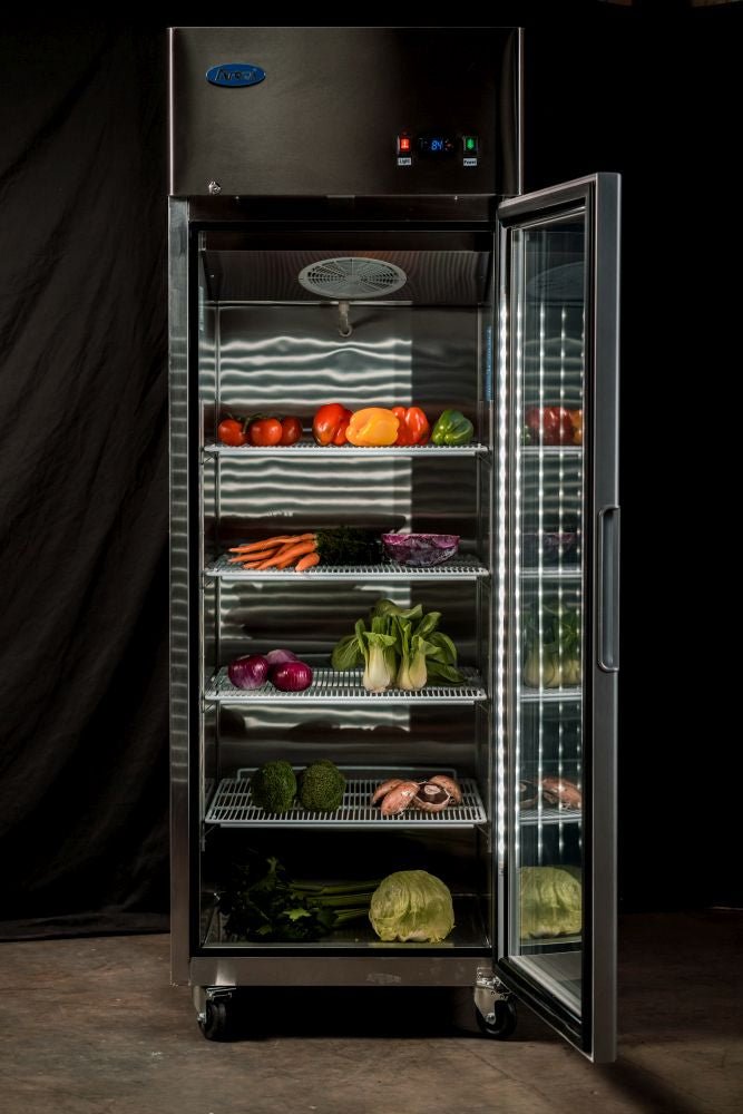 Atosa Top Mounted Single Glass Door Freezer MCF8601 - Commercial Kitchen Appliances