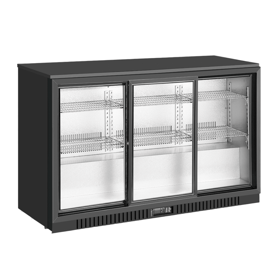 Atosa Tripple Sliding Doors Back Bar Cooler BB - 330SEC - Commercial Kitchen Appliances