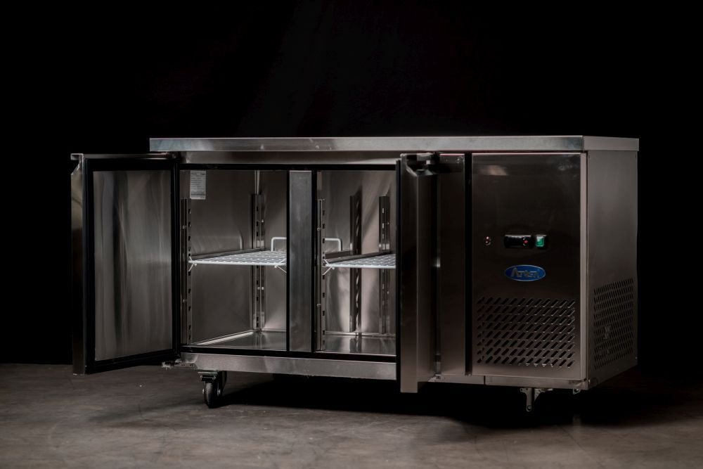 Atosa Two Door Freezer Table EPF3462 - Commercial Kitchen Appliances