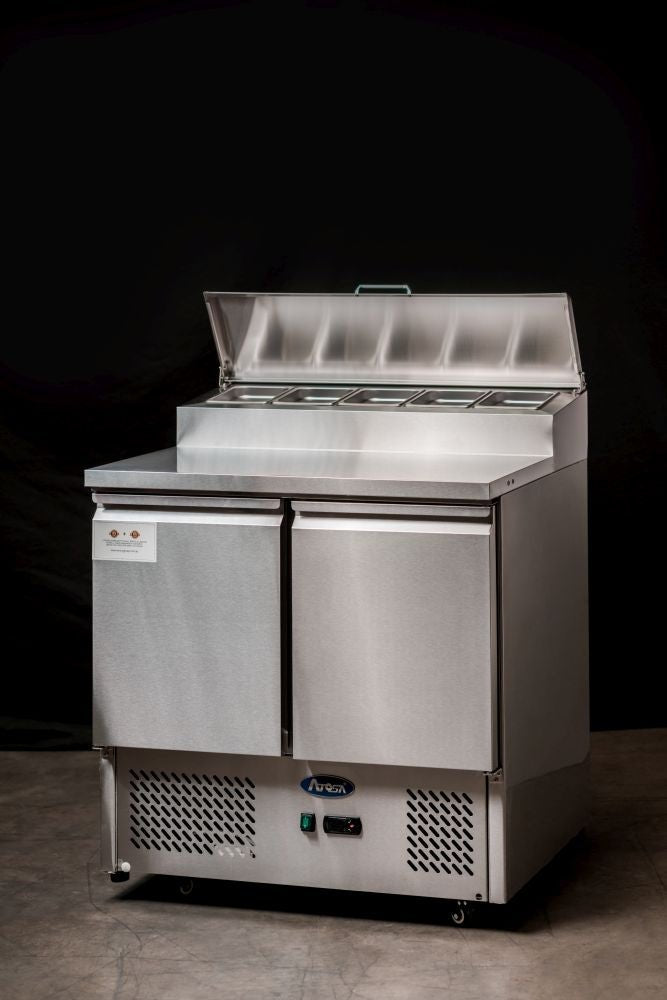 Atosa Two Doors Open Top Saladette ESL3832 - Commercial Kitchen Appliances