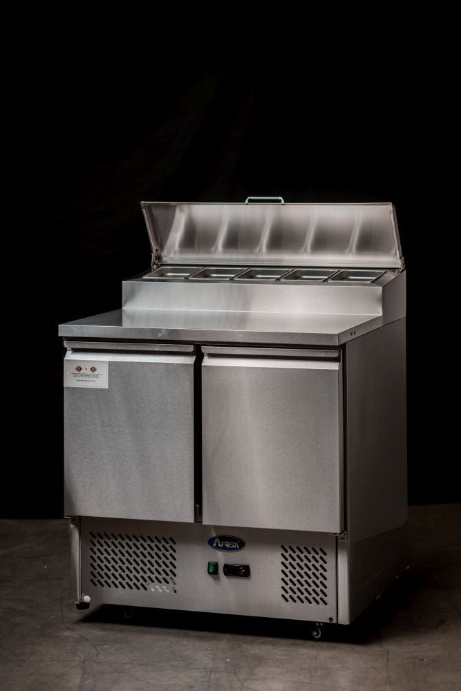 Atosa Two Doors Open Top Saladette ESL3832 - Commercial Kitchen Appliances
