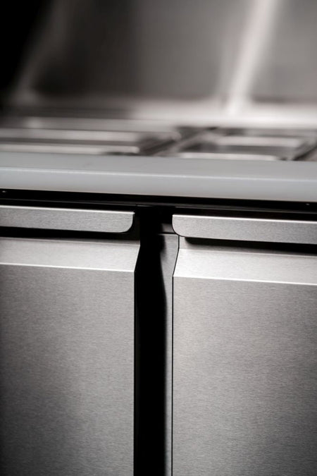 Atosa ESL3800 saladette — installed in a pizzeria prep line