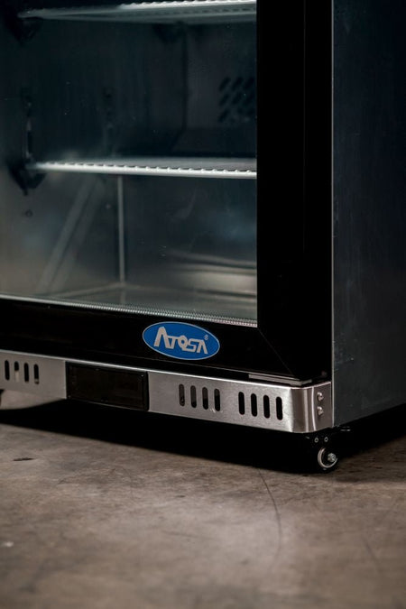 Atosa Underbench Single Glass Door Freezer MBC24FG - Commercial Kitchen Appliances